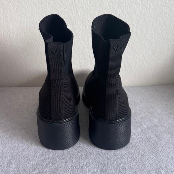 Vivaia Everly Round-Toe Chunky Platform Travel Boots in Black Size 10.5 (US) - Picture 4 of 6